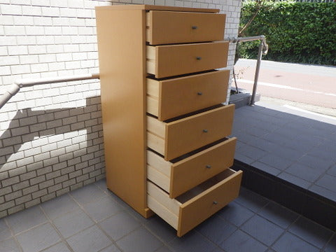 無印良品 MUJI 廃盤  ハイチェスト 6段 ～ 旧シリーズではありますが使いやすさとスリムなサイズが人気です。【買取と販売とレンタルのお店】