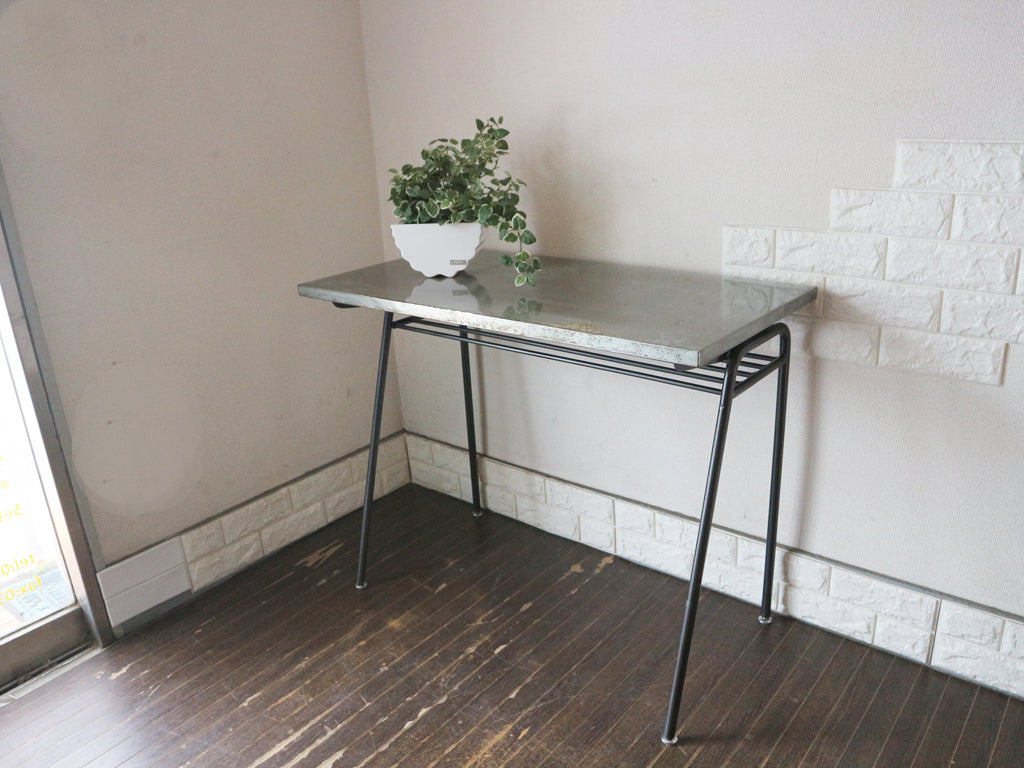 ジャーナルスタンダードファニチャー journal standard Furniture リル LILLE ワークデスク テーブル 亜鉛メッキ アイアンレッグ インダストリアル 廃番 中古品  買い取りしました。