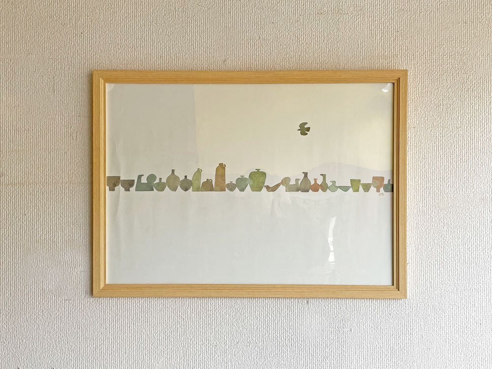 バーズワーズ × イデー BIRDS' WORDS × IDEE フライウェイ Flyway 2010 アートプリント 額装品 希少 廃番 中古品 買い取りしました。
