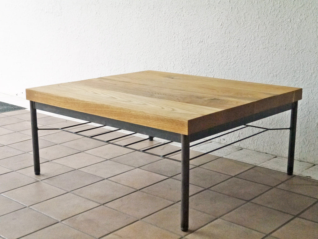 トラックファニチャー TRUCK FURNITURE オークアイアンレッグ ローテーブル OAK IRON-LEG LOW TABLE オーク無垢材 インダストリアル 定価￥173,800- 中古品 買い取りしました。