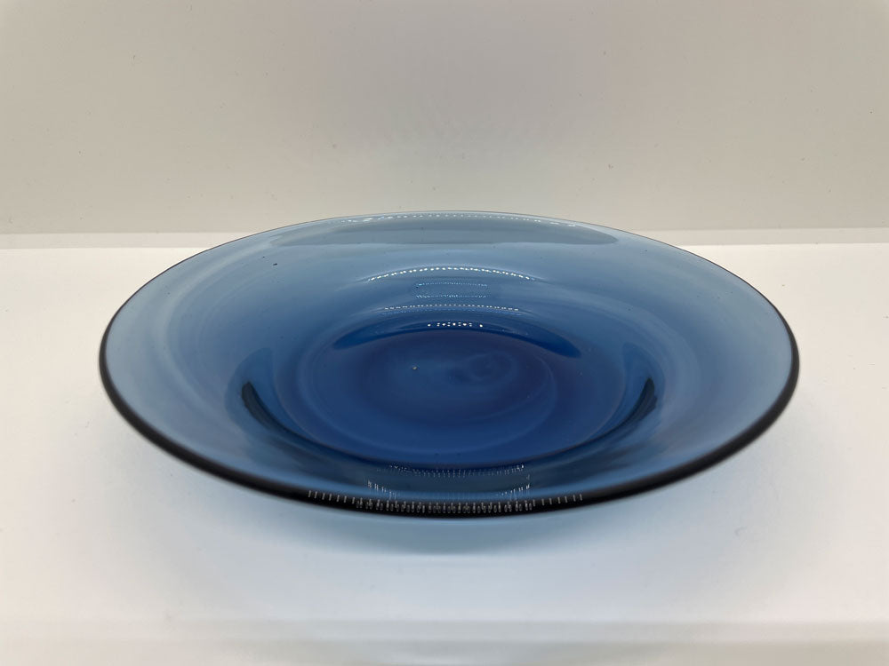 辻和美 ガラスプレート reclaimed blue 再生する青 Φ15cm 現代作家 中古品 買い取りしました。