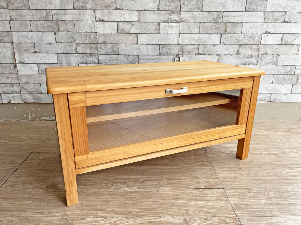 モモナチュラル MOMO Natural ココ COCO TVボード パイン材 W90cm 廃番品 参考価格￥33,600- 中古品 買い取りしました。