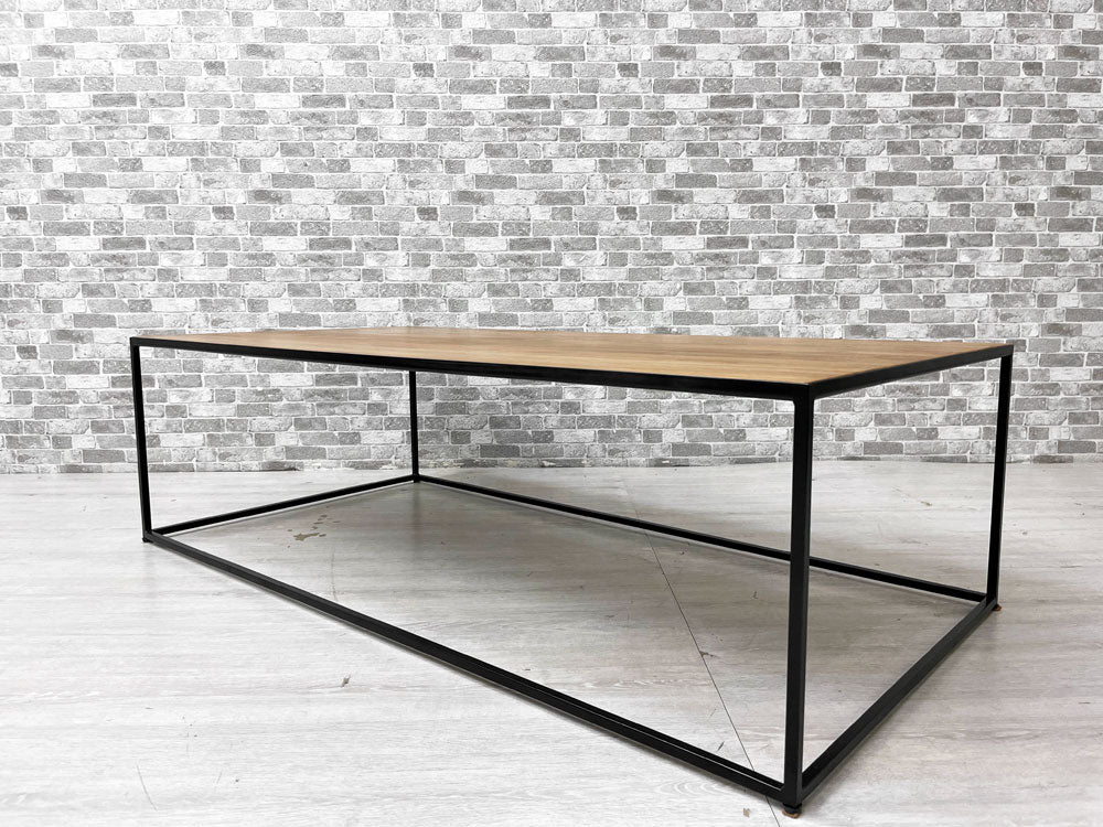 ダリールズ Dareels ワントゥ ONETWO コーヒーテーブル ローテーブル チーク古材 スチール W120cm 工業系 アスプルンド 取扱 定価￥75,900- 美品 中古品 買い取りしました。