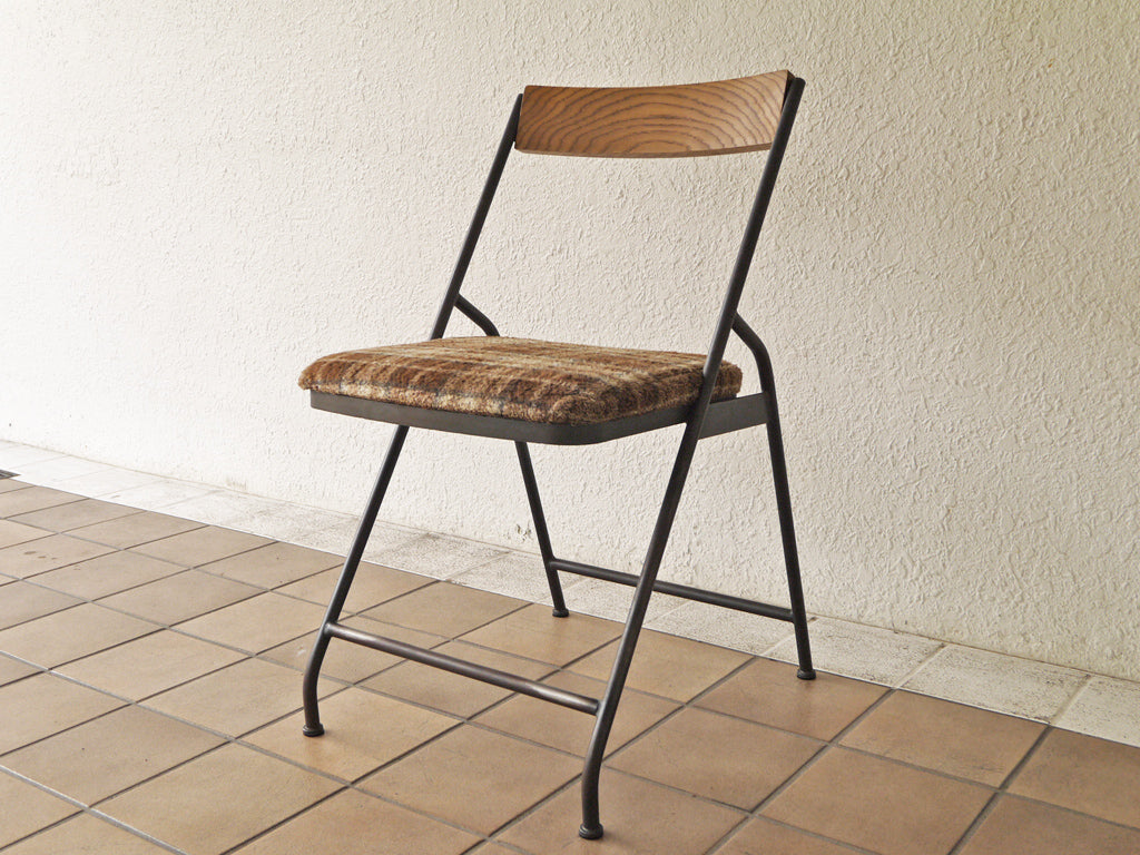 トラックファニチャー TRUCK FURNITURE スットチェア SUTTO CHAIR スチールロッド×オーク無垢材 タータンチェック インダストリアル 廃盤品 中古品 買い取りしました。