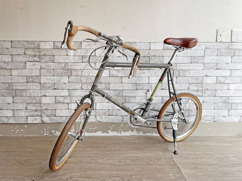 ブルーノ BRUNO ミニベロ 20 ロード MINIVELO 20 ROAD 520サイズ クロモリ REYNOLDS ドロップハンドル 16段変速 グレー系 北欧 中古品 買い取りしました。