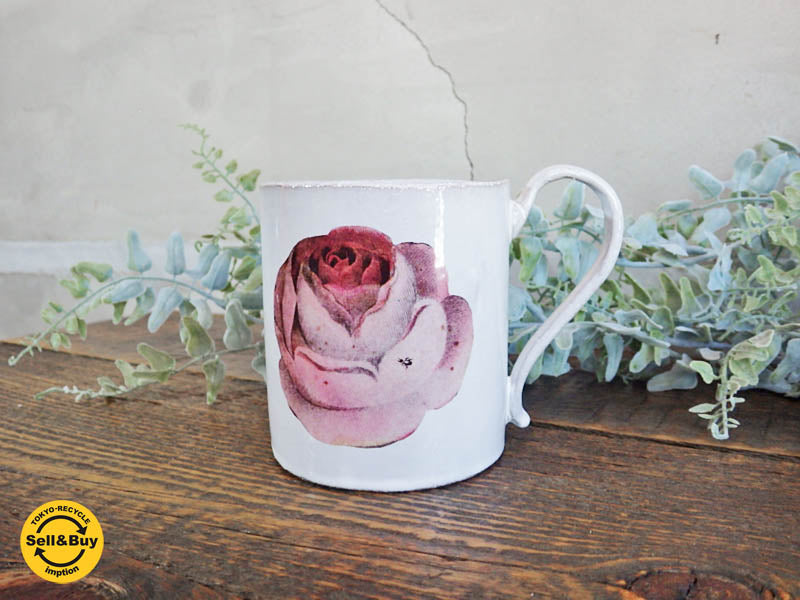 アスティエ・ド・ヴィラット Astier de Villatte ジョン・デリアン JOHN DERIAN 薔薇のカップ　中古品 買い取りしました。学芸大学店 出張買取もお任せ下さい。