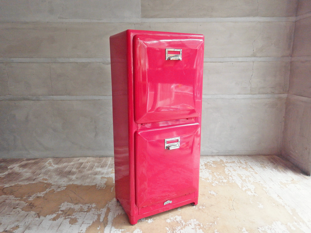 ダルトン DULTON ダブルデッカー DOUBLE DECKER トラッシュカン ダストボックス レッド ゴミ箱 分別 2段 アメリカンスタイル 中古品 買い取りしました。