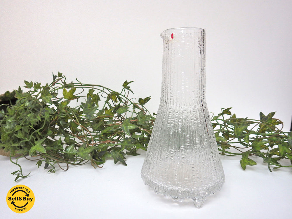 イッタラ iittala ウルティマツーレ ULTIMA THULE ビンテージ カラフェ タピオ・ヴィルカラ Tapio Wirkkala 旧ロゴシール　中古品 買い取りしました。