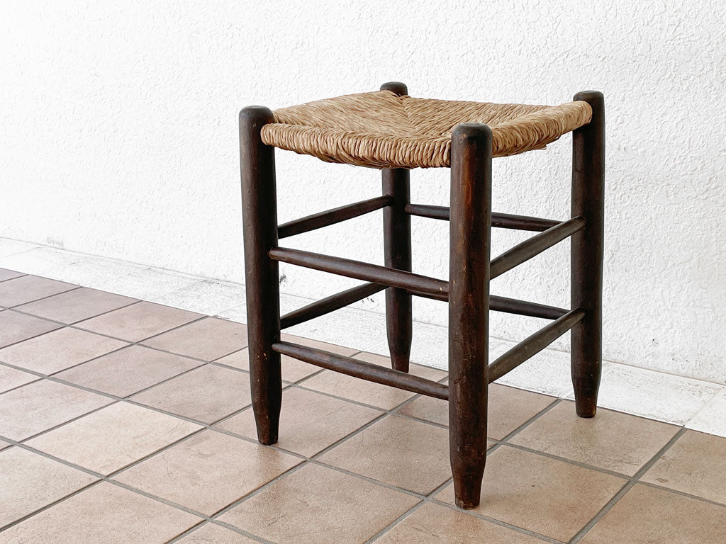 シャルロットぺリアン Charlotte Perriand N17 スツール ビーチ材 フランスビンテージ 中古品 買い取りしました。