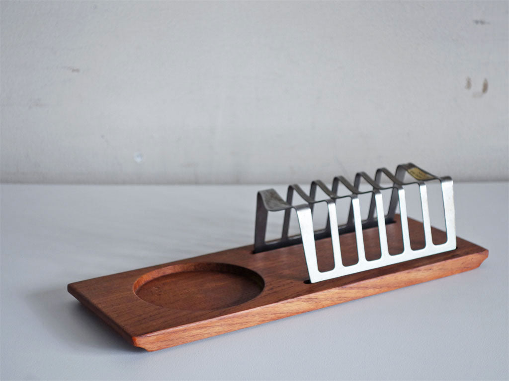 デンマークビンテージ Danish Vintage トーストラック Toast Rack チーク材 ステンレス 北欧雑貨 中古品 買い取りしました。