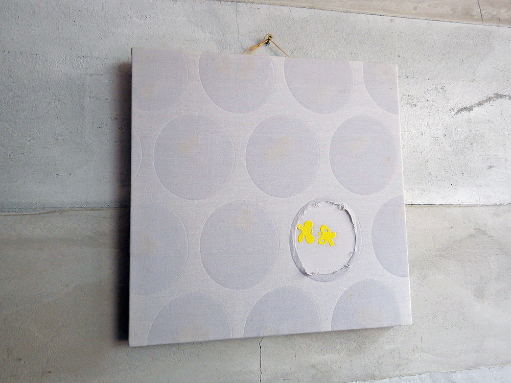 ミナペルホネン mina perhonen カクレンボ Kakurenbo ファブリックパネル 2008ss グレー 箱付 中古品 買い取りしました。