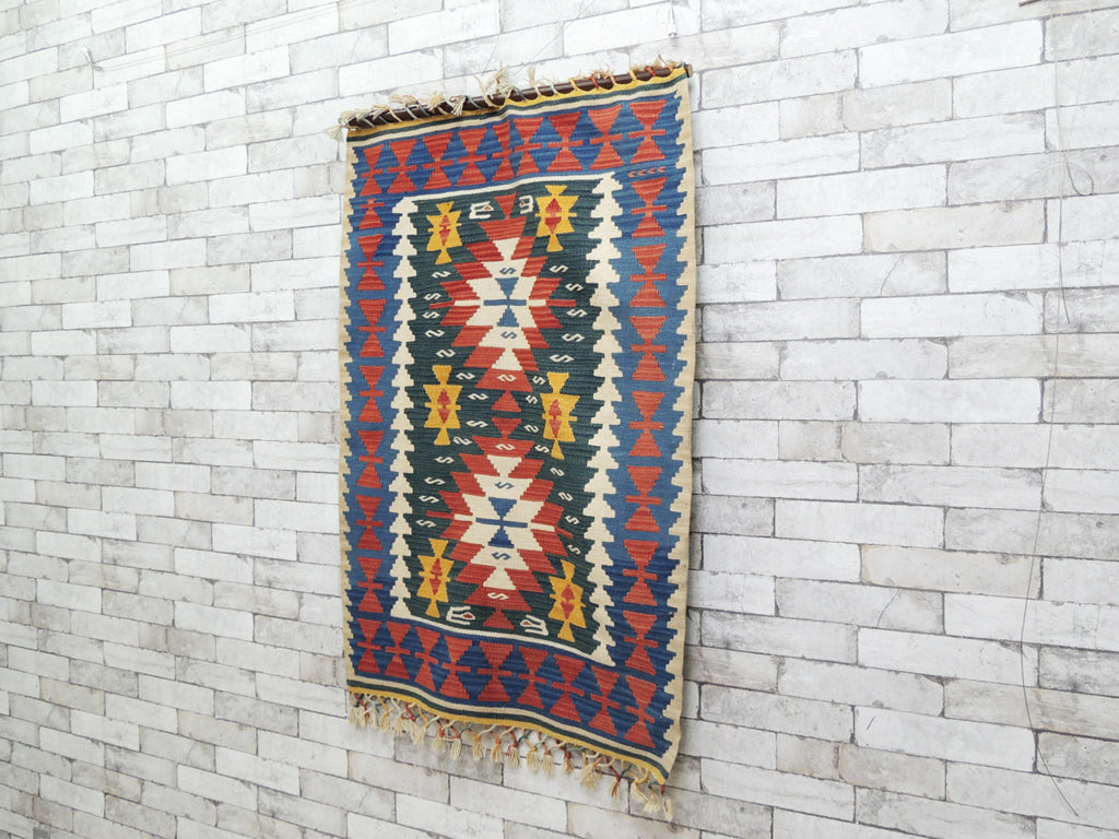 ビンテージ vintage キリムラグ タペストリー 133×80cm   中古品 買い取りしました。