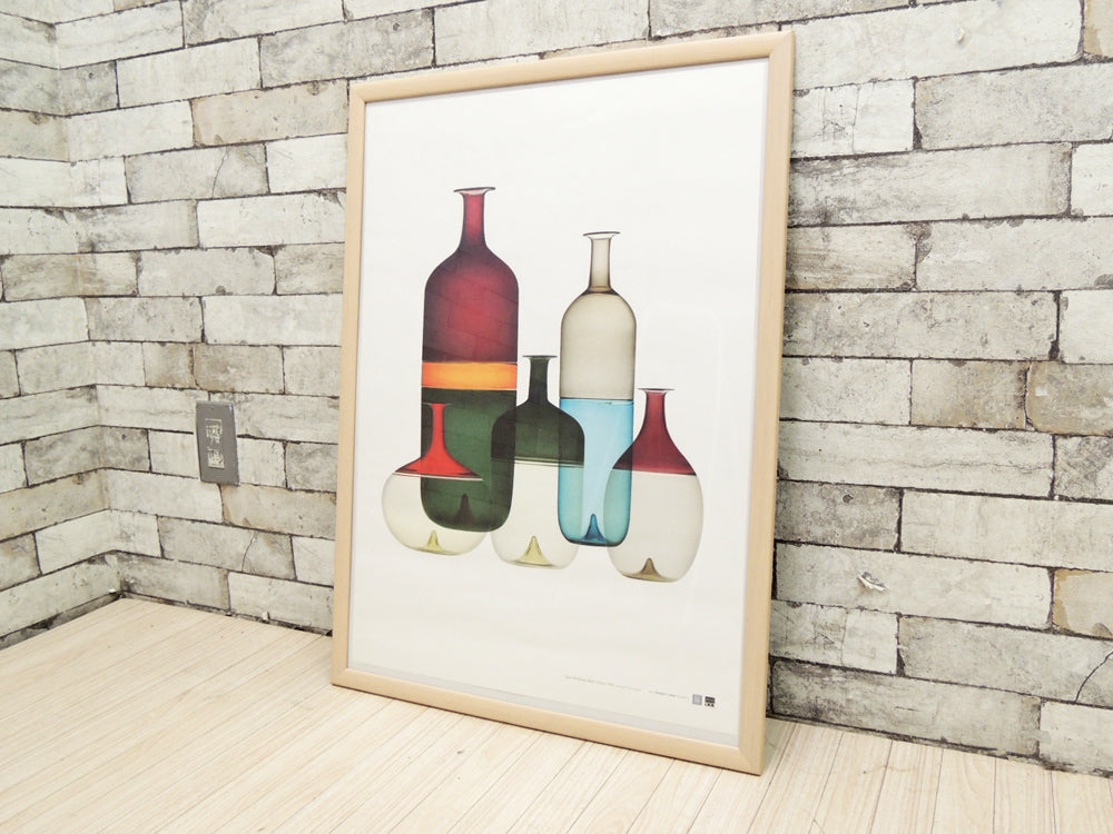 タピオ・ヴィルカラ Tapio Wirkkala Venini社 Bolleシリーズ ポスター アート リプリント版 中古品 買い取りしました。