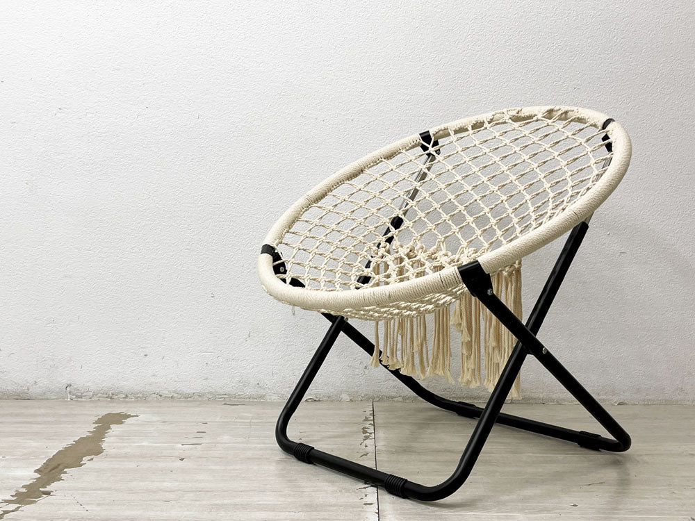 アデペシュ a depeche ハンモックフォールディングチェア hammock folding chair HMK-FDC アイアン リビングチェア オフホワイト 定価￥18,150- 中古品 買い取りしました。