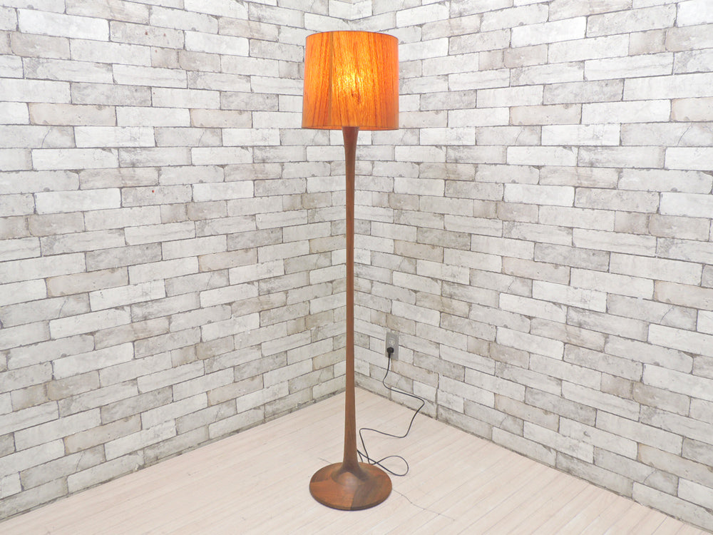 トラックファニチャー TRUCK FURNITURE フロアランプ FLOOR LAMP F-WN1 TEAK ウォールナット無垢集成材 定価￥94,600- 中古品 買い取りしました。