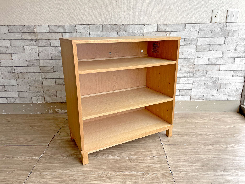 無印良品 MUJI タモ材 組み合わせて使える木製収納 ロータイプ H83cm D40cm シェルフ 廃番 中古品 買い取りしました。