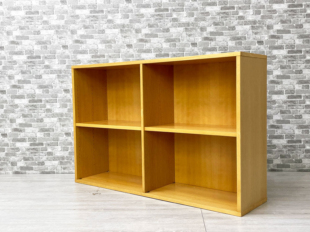 ラボファ Labofa ビーチ材 2列2段 ブックシェルフ 本棚 シンプル デンマーク製 北欧家具 台座なし  中古品 買い取りしました。