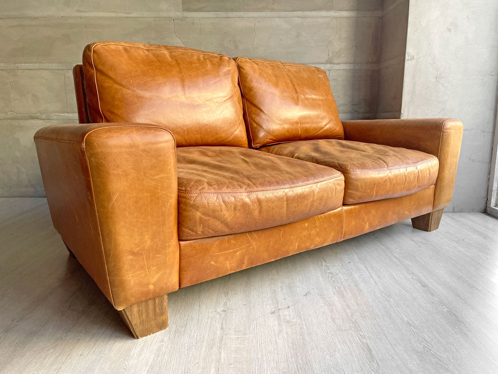 アクメファニチャー ACME Furniture フレスノ 2シーター ソファ FRESNO SOFA USビンテージスタイル 本革 定価\330,000-  中古品 買い取りしました。