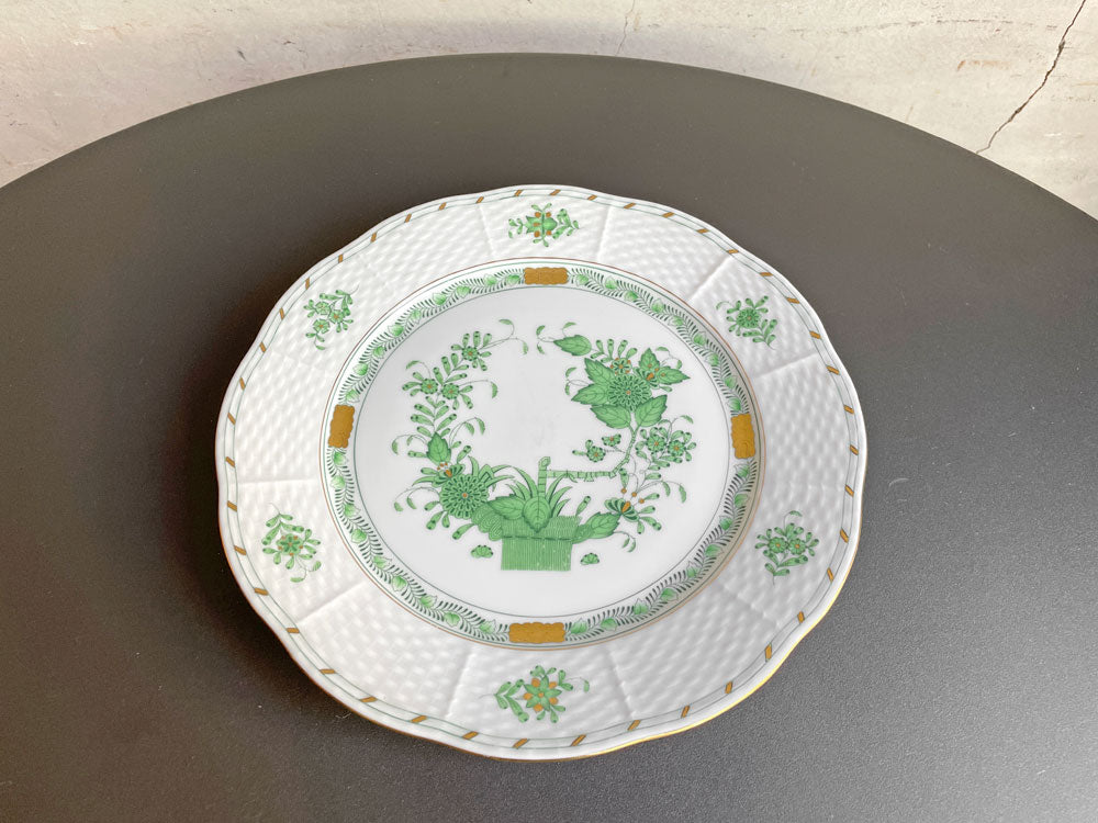 ヘレンド HEREND HVNGARY インドの華 スーププレート Φ22.5cm ハンドペイント 白磁食器 ハンガリー 中古品 買い取りしました。