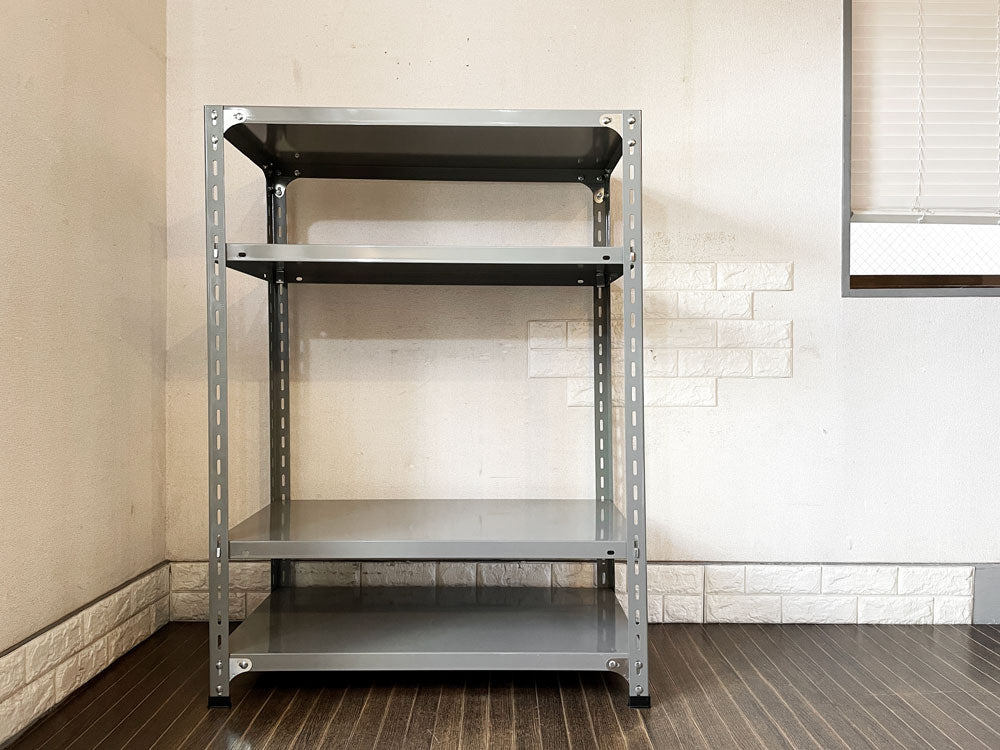 ディーアンドデパートメント D&DEPARTMENT 工業用スチールシェルフ 4段 グレー W88cm インダストリアル 定価￥34,100-  中古品  買い取りしました。