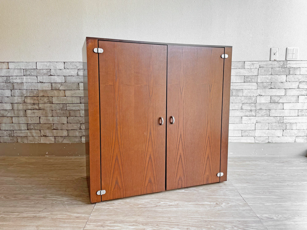 インターリュプケ Interluebke キャビネット ウォールユニット オーク材 ダークブラウン モダン システム収納家具 ドイツ 中古品  買い取りしました。