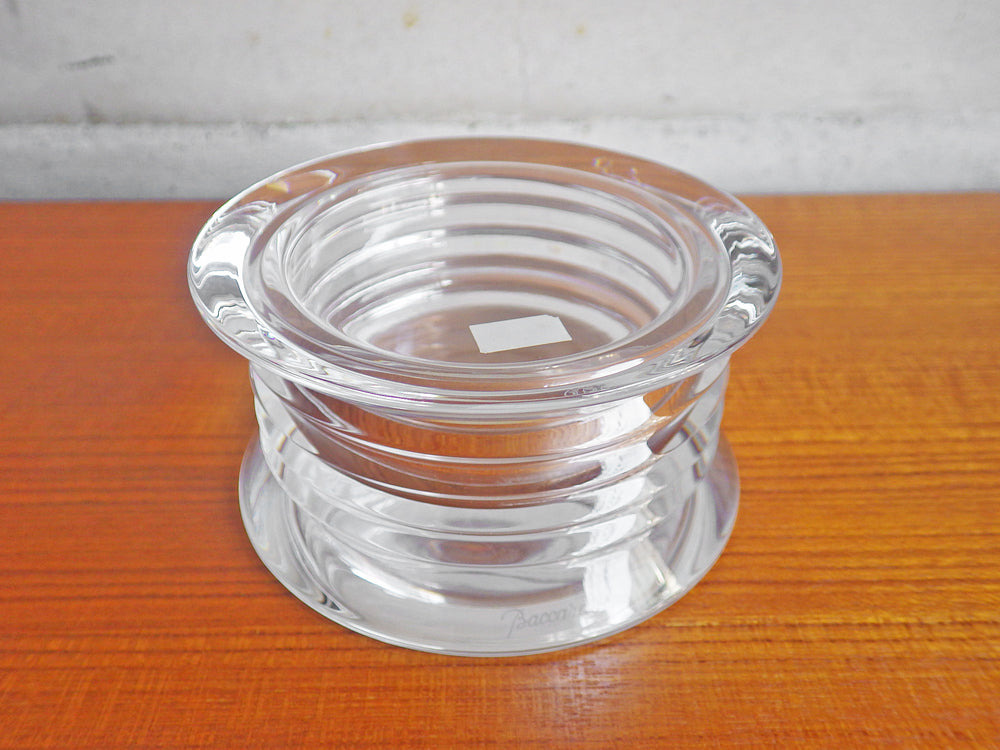 バカラ Baccarat ベガ Vega 蓋付き 小物入れ Φ11cm クリスタルガラス フランス 中古品 買い取りしました。