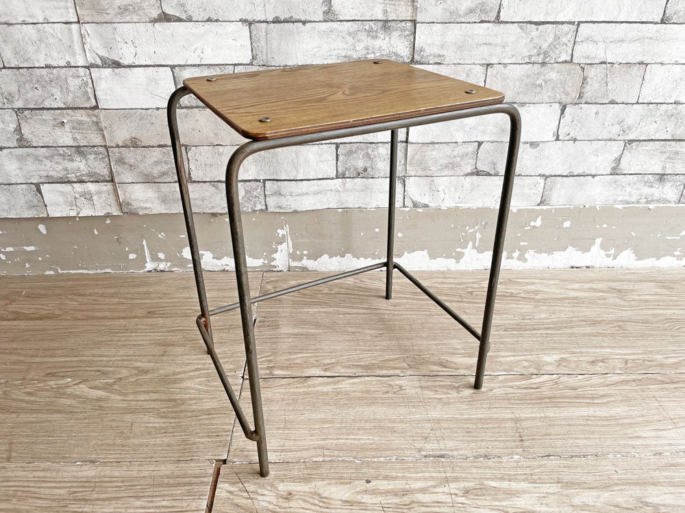 アデペシュ a.depeche ソコフスクールスツール socph school stool スチール×アッシュ材 インダストリアル 定価￥11,880- 中古品 買い取りしました。