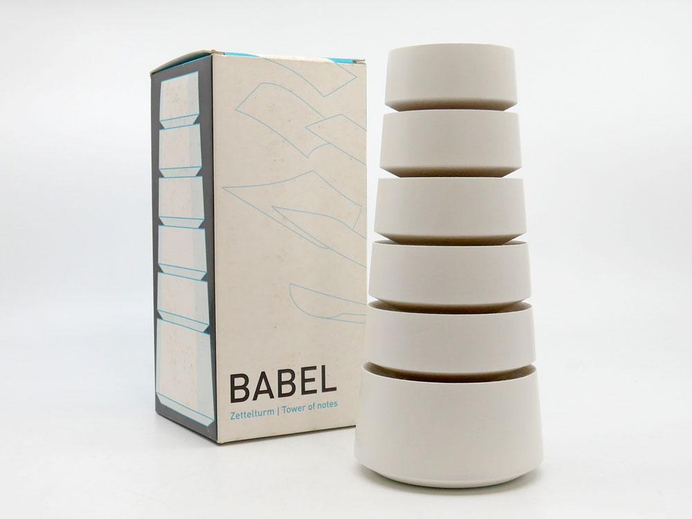 ズィーブンザッヘン siebensachen バベル カードホルダー BABEL Zettelhalter 木製 タワー型 オーガナイザー 買い取りしました。
