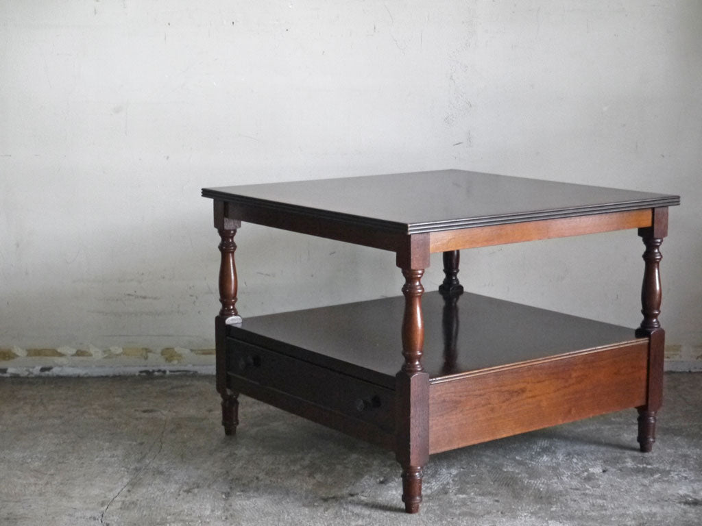 UKビンテージ UK Vintage ナイトテーブル ランプスタンド サイドテーブル マホガニー材 英国家具 中古品 買い取りしました。