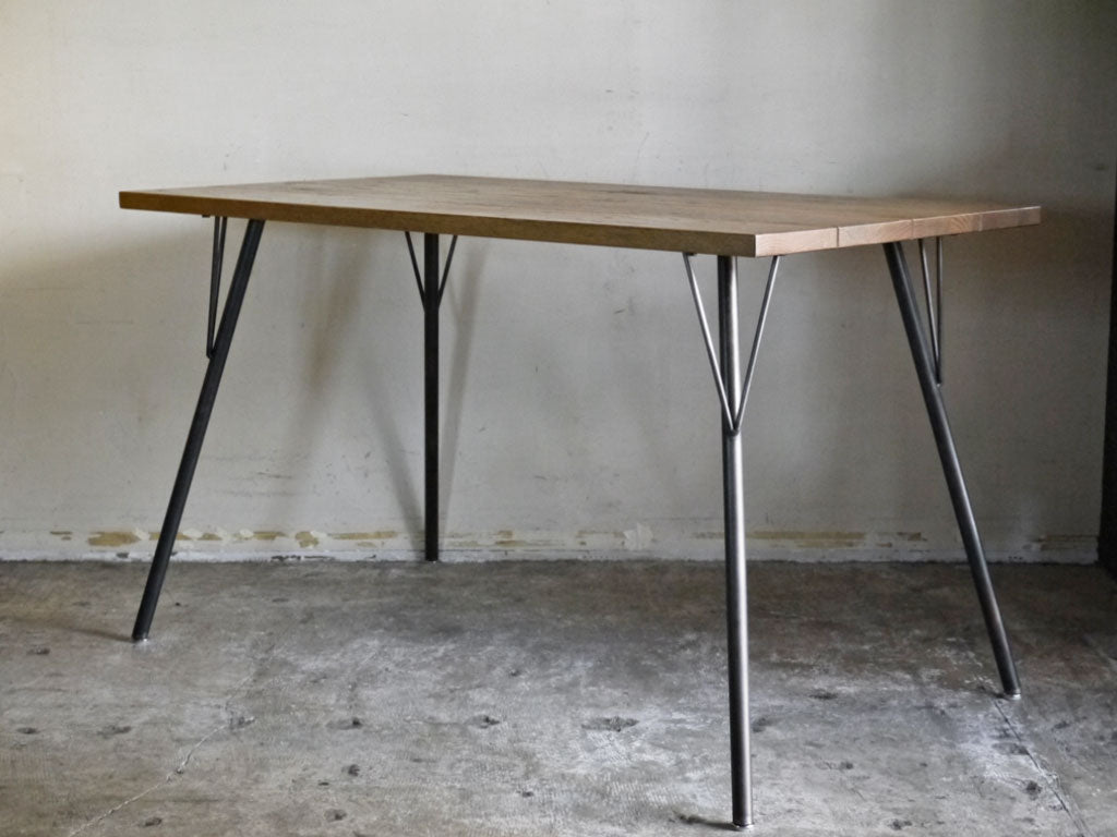 ジャーナルスタンダードファニチャー journal standard Furniture サンク SENS ダイニングテーブル W120cm オーク無垢材 アイアン インダストリアルスタイル 買い取りしました。