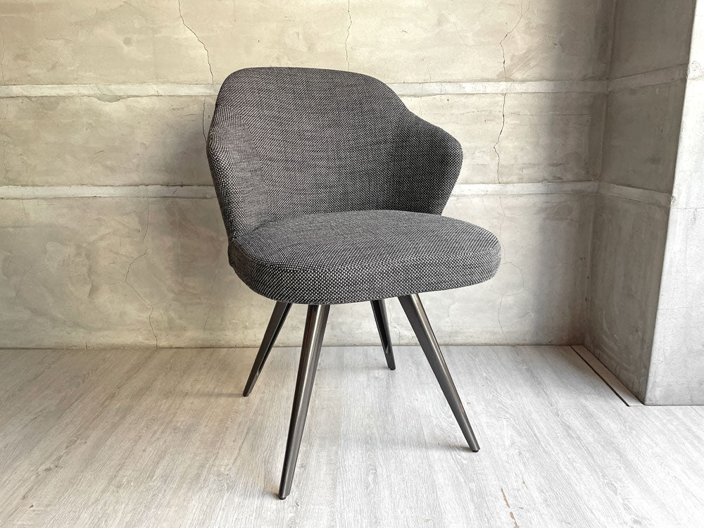 ミノッティ Minotti レスリー スウィベル LESLIE ダイニングチェア 回転ベース ロドルフォ・ドルドーニ イタリア モダンデザイン 定価￥338,000- 中古品 買い取りしました。