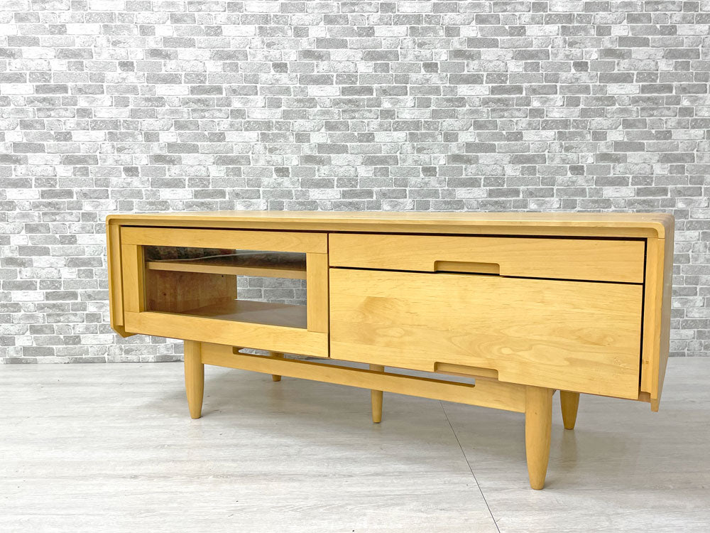 ケユカ KEYUCA チェルビアット AVボード TV台 W120 アルダー無垢集成材 ナチュラル   中古品 買い取りしました。