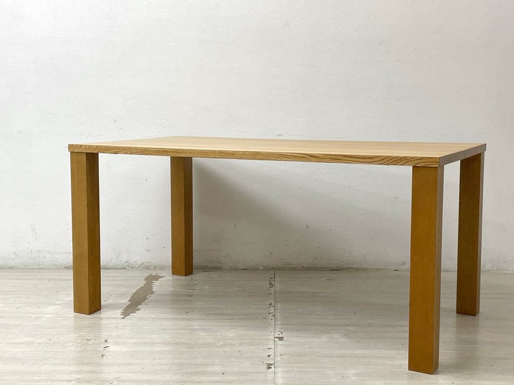 柏木工 KASHIWA オーク無垢材 ダイニングテーブル W150cm 飛騨家具 ナチュラルモダン 中古品 買い取りしました。