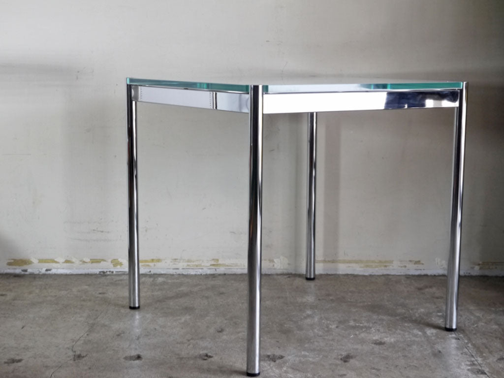 USMハラー USM Haller モジュラーファニチャー ハラーテーブル ピュアホワイトガラス ワークデスク W75cm 中古品 買い取りしました。