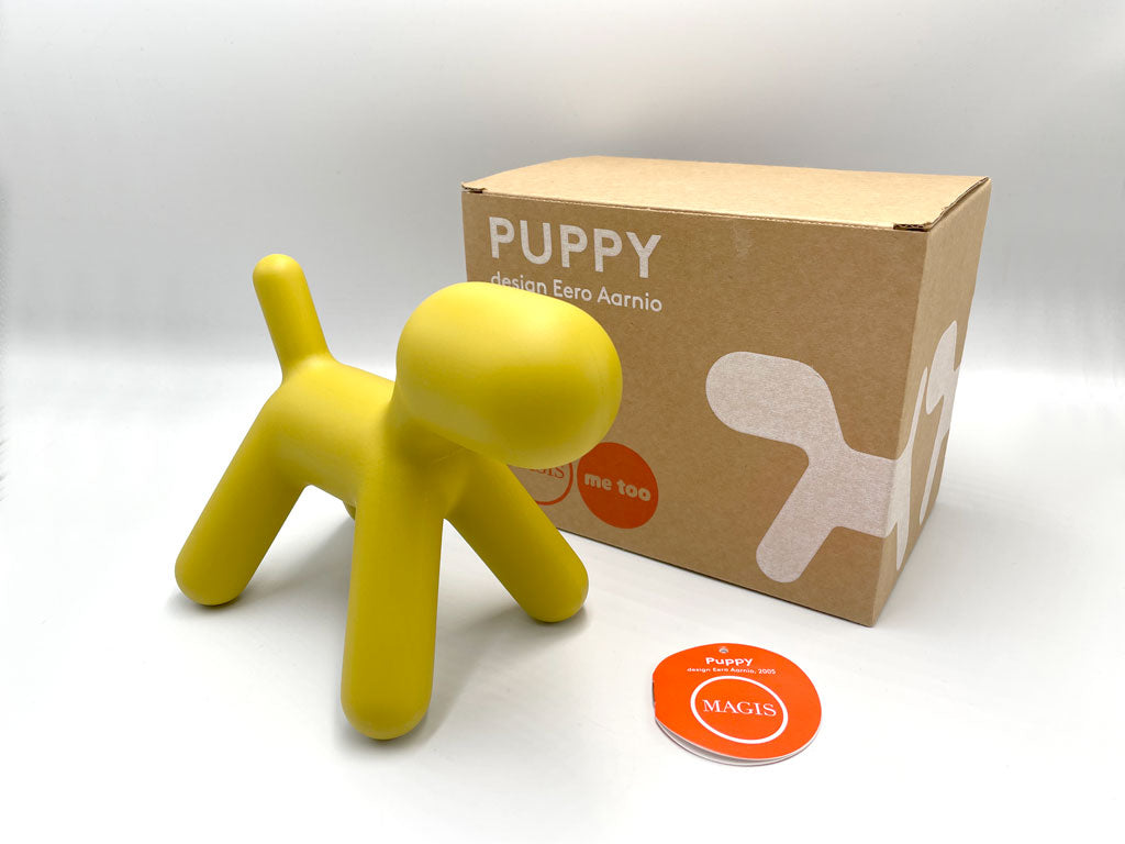 マジス MAGIS パピー PUPPY オブジェ 置物 玩具 ポリプロピレン製 エーロ・アールニオ 箱付 マスタード色 XSサイズ イタリア 中古品  買い取りしました。