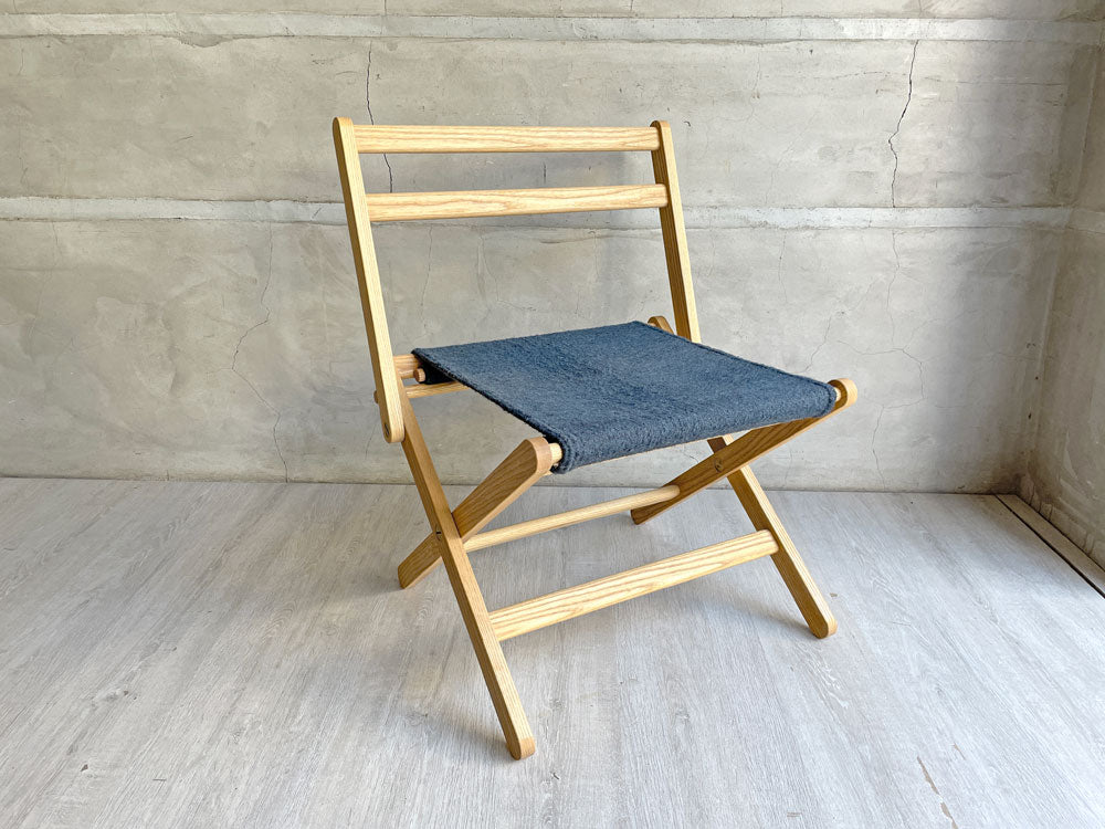 オーチョキャンプ Ocho Camp タペテチェア TAPETE CHAIR フォールディングチェア アッシュ材 ウール生地 定価￥50,600- 中古品 買い取りしました。