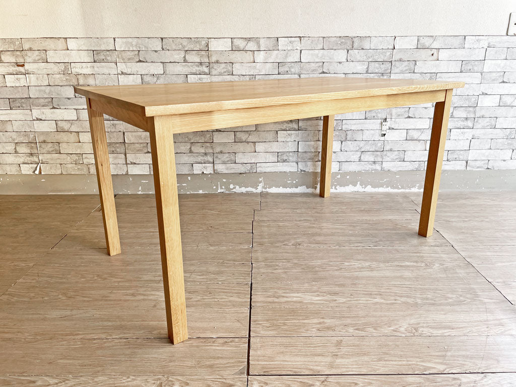 無印良品 MUJI オーク材 無垢集成材 ダイニングテーブル ナチュラル W140cm 廃番 希少 中古品 買い取りしました。