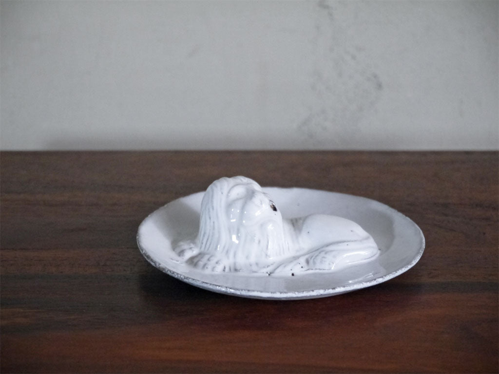 アスティエ・ド・ヴィラット Astier de Villatte インセンスホルダー ライオン お香立て Φ12cm 中古品 買い取りしました。