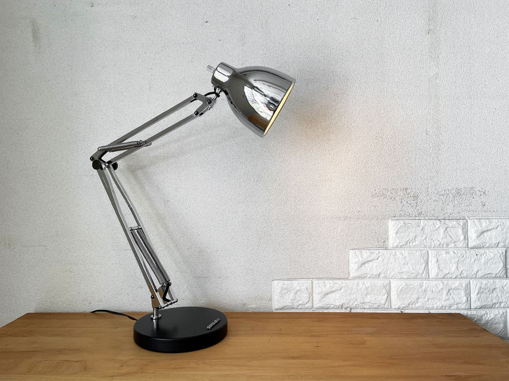 ビスレー BISLEY デスクランプ シルバー ブラックベース Φ20cm 廃番カラー インダストリアル 英国  中古品  買い取りしました。