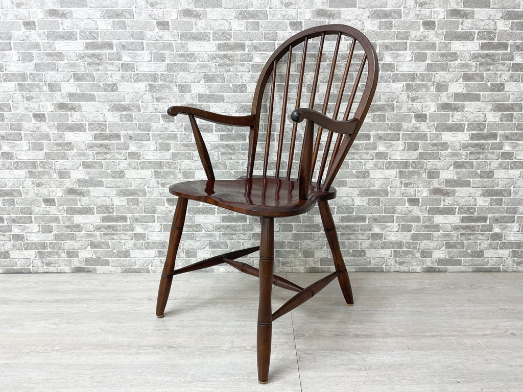 松本民芸家具 #85リーチ型 アームチェア ダイニングチェア ミズメザクラ 無垢材 民藝 和家具 バーナード・リーチ 中古品 買い取りしました。