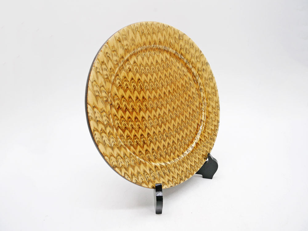 伊藤丈浩 Takehiro Ito スリップウエア 丸皿 プレート Φ23.5cm 益子焼 現代作家 中古品 買い取りしました。