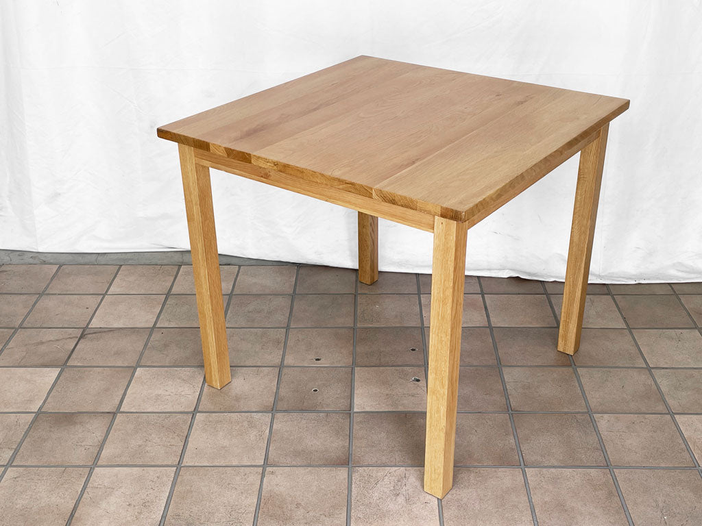 無印良品 MUJI オーク無垢材 ダイニングテーブル スクエア 正方形 W80cm シンプル ナチュラル 廃番 中古品 買い取りしました。