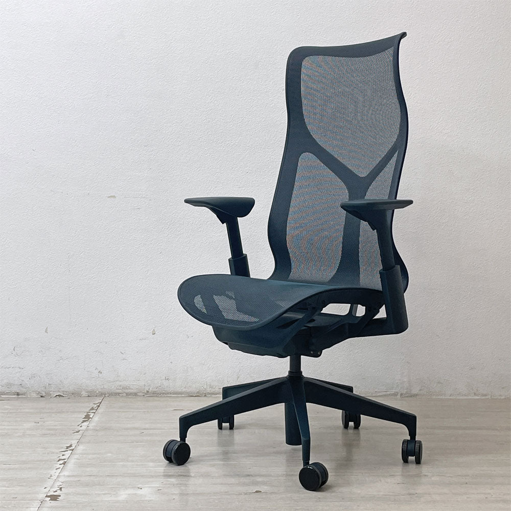 ハーマンミラー HermanMiller コズムチェア Cosm Chair ナイトフォール ハイバック ハイトアジャスタブルアーム Studio7.5デザイン 2021年製 中古品 買い取りしました。