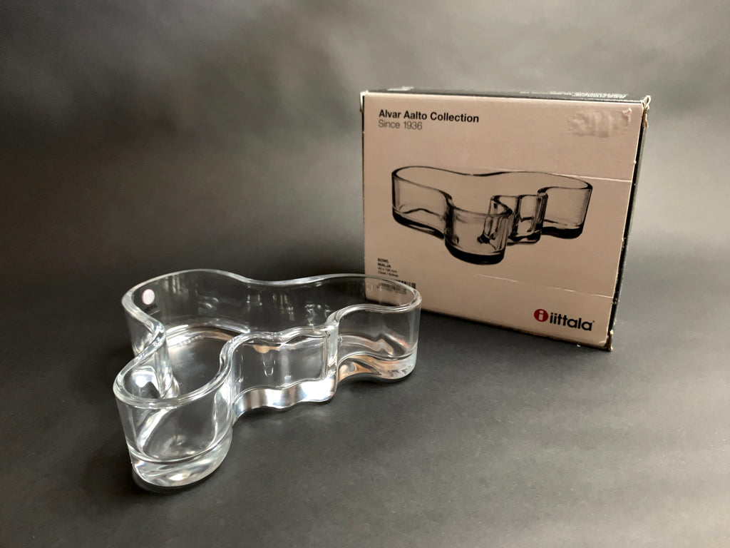 イッタラ iittala アアルトボウル アアルトベース Alvar Aalto Collection 1936 BOWL MALJA 小物入れ ガラス クリア 箱付 廃番 美品 中古品  買い取りしました。