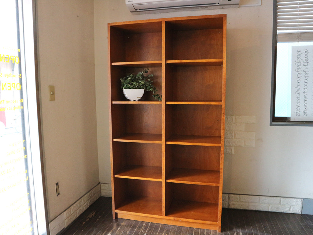 パシフィックファニチャーサービス Pacific Furniture Service P.F.S 2列5段 木製 オープンシェルフ 本棚 飾り棚 オーダーメイド 中古品  買い取りしました。