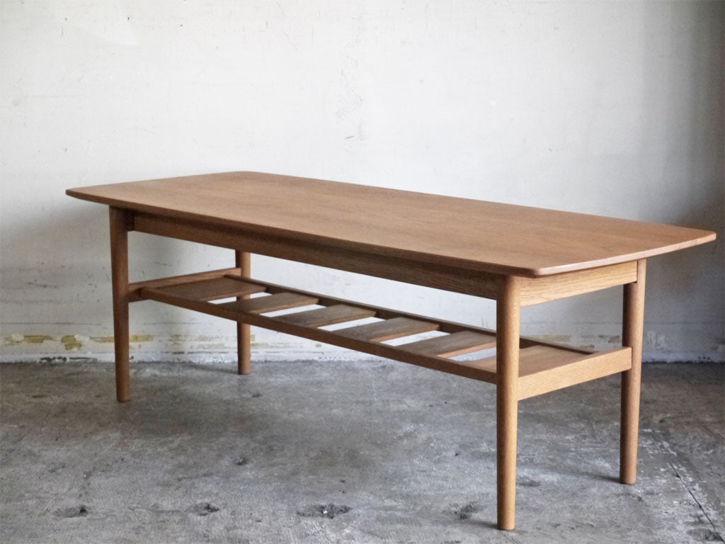 モモナチュラル Momo Natural リバーゲート RIVERGATE オーク材 エレベーターテーブル センターテーブル W115cm 中古品 買い取りしました。