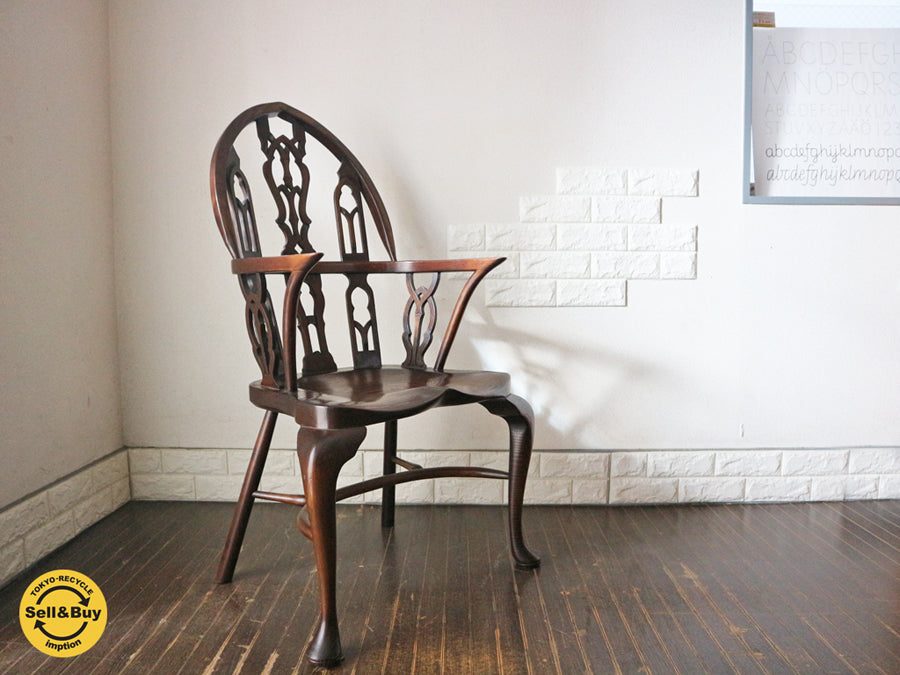 ゴシック ウィンザー チェア イギリス Fauld England 工房製造品  ～ウィンザーチェアの王様～