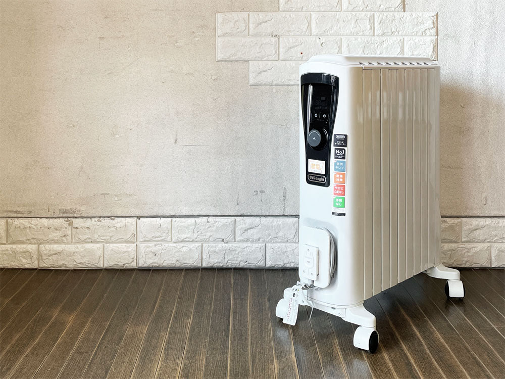 デロンギ Delonghi ユニカルド UniCald オイルヒーター RHJ65L0915 ピュアホワイト 10-13畳 1500W ゼロ風暖房 説明書付 定価￥50,800-  中古品  買い取りしました。