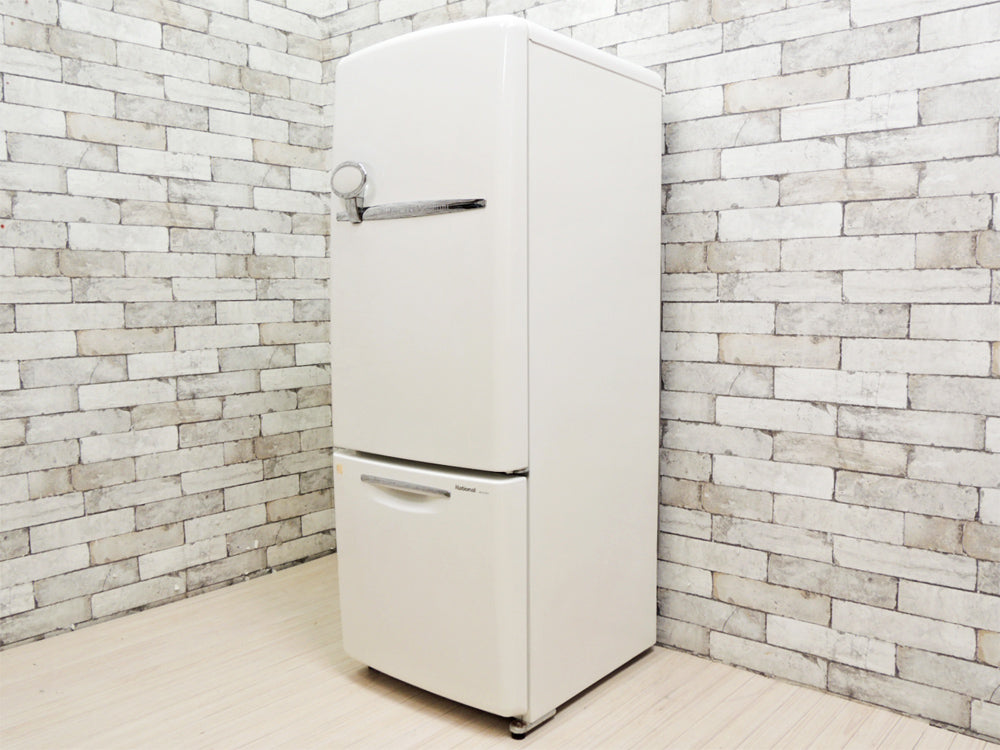 ナショナル National ウィル WiLL 冷凍冷蔵庫 ホワイト 2005年製 162L 廃番 ノスタルジックデザイン   中古品 買い取りしました。