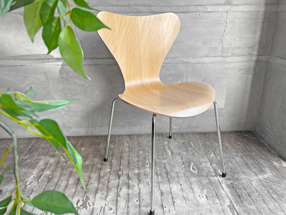 フリッツハンセン Fritz Hansen セブンチェア ダイニングチェア ナチュラルビーチ アルネ・ヤコブセン Arne Jacobsen デンマーク 北欧家具 中古品 買い取りしました。